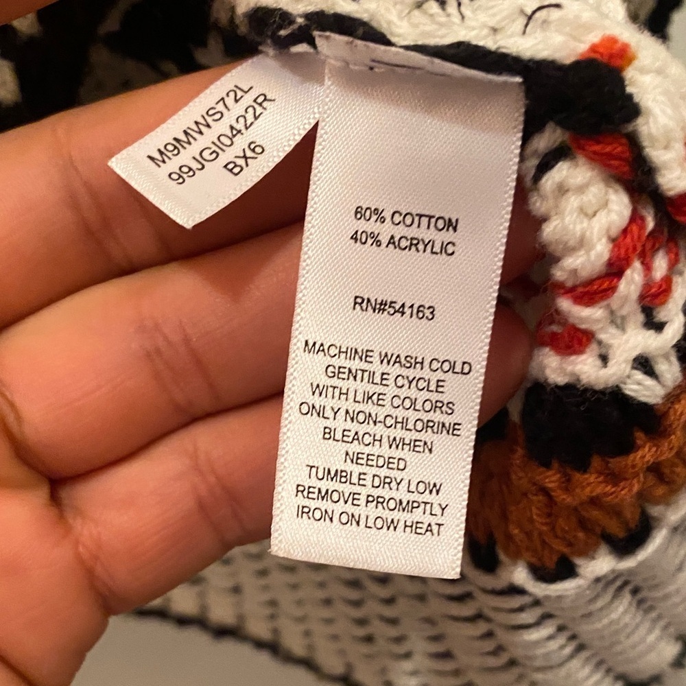 Marc New York Striped Sweater - Black, Red, Cream - Picture 4 of 17